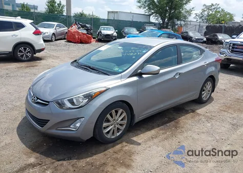 2015 Hyundai Elantra Se from USA, damaged, VIN KMHDH4AE3FU445230